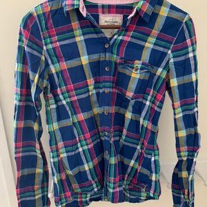 Abercrombie & Fitch Plaid Shirt M Button Down